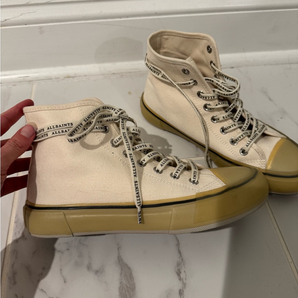 Allsaints Jaxon high top tennis shoes - Picture 5 of 7